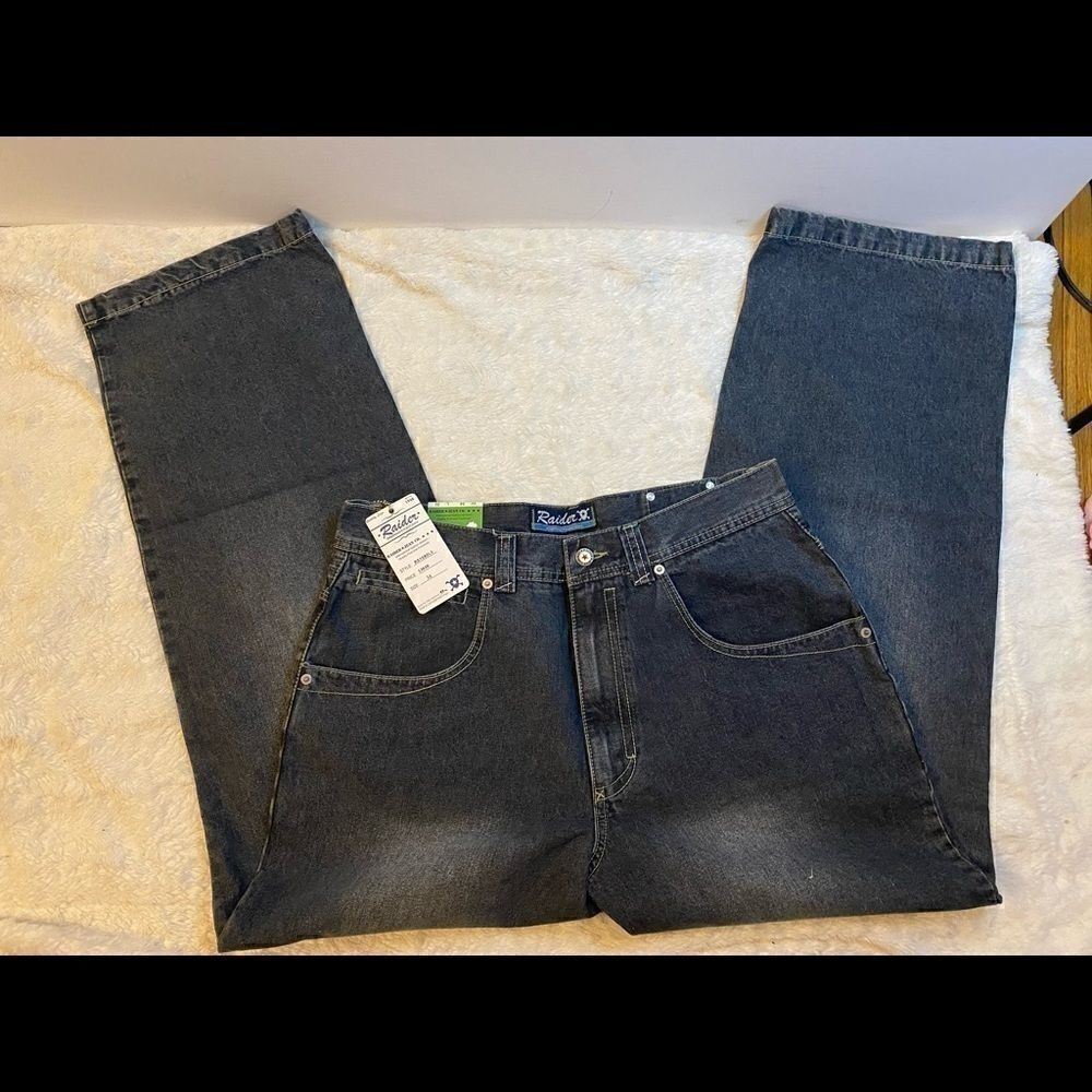 🎁 Men Raider infamous brand Jeans Size: W:34 L 32 - Picture 6 of 7